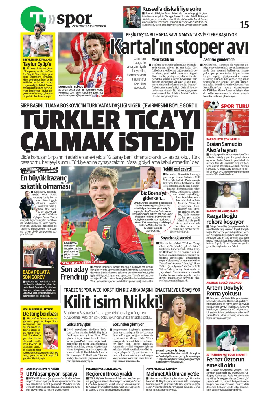 "Mourinho'nun prensi Kovacic" | Sporun manşetleri - 36 "Mourinho'nun prensi Kovacic" | Sporun manşetleri - 36