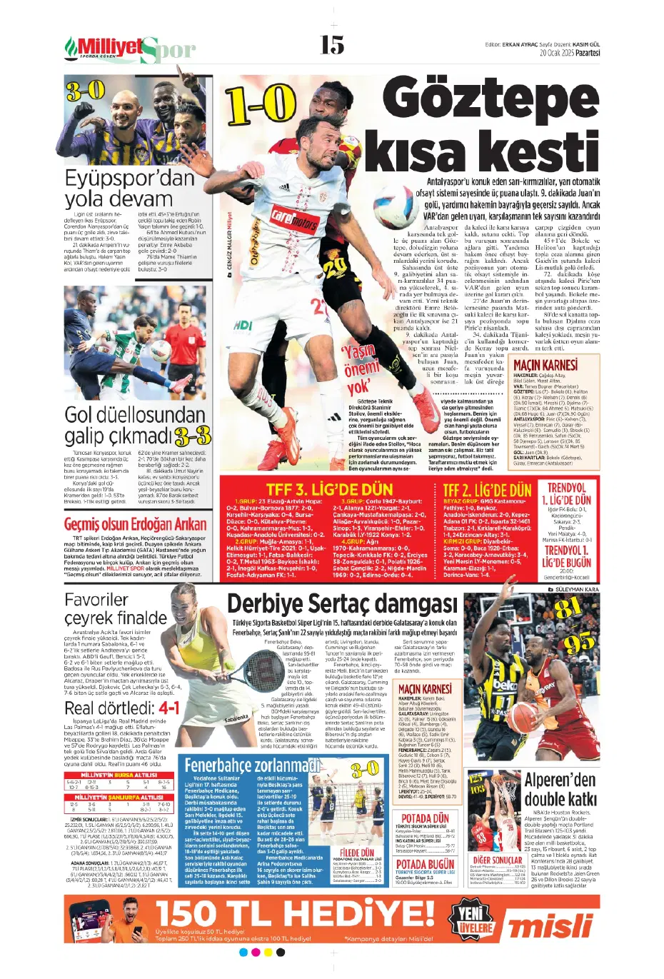 "Galatasaray dünyaca ünlü yıldızı İstanbul'a getiriyor" | Sporun manşetleri - 17 "Galatasaray dünyaca ünlü yıldızı İstanbul'a getiriyor" | Sporun manşetleri - 17