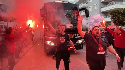 Galatasaray Alanya'da böyle karşılandı