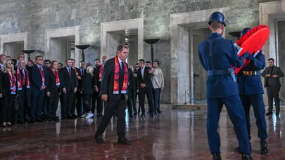 Galatasaray'dan Anıtkabir ziyareti