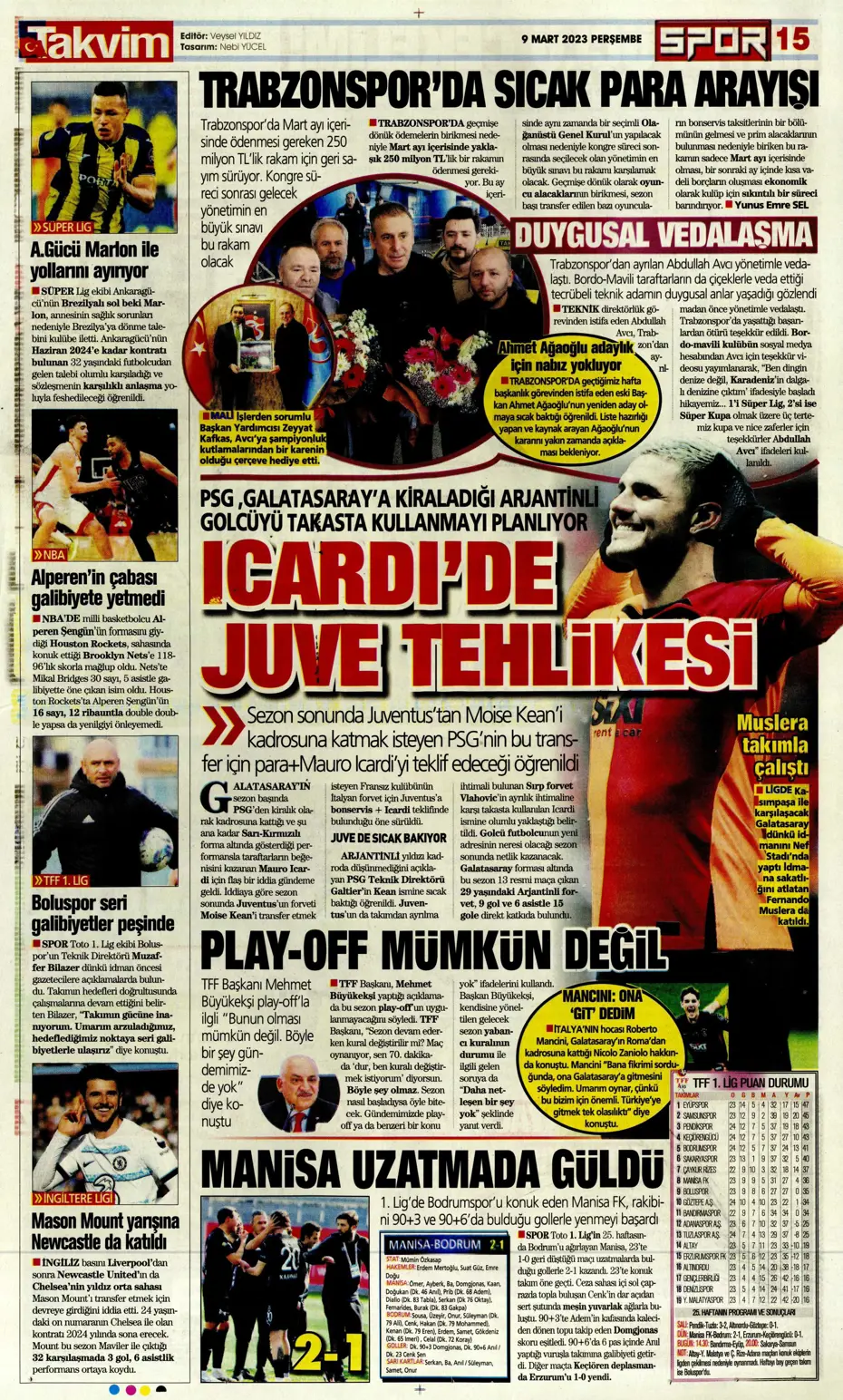 "Avrupa'yı fethedelim" - Sporun manşetleri - 33