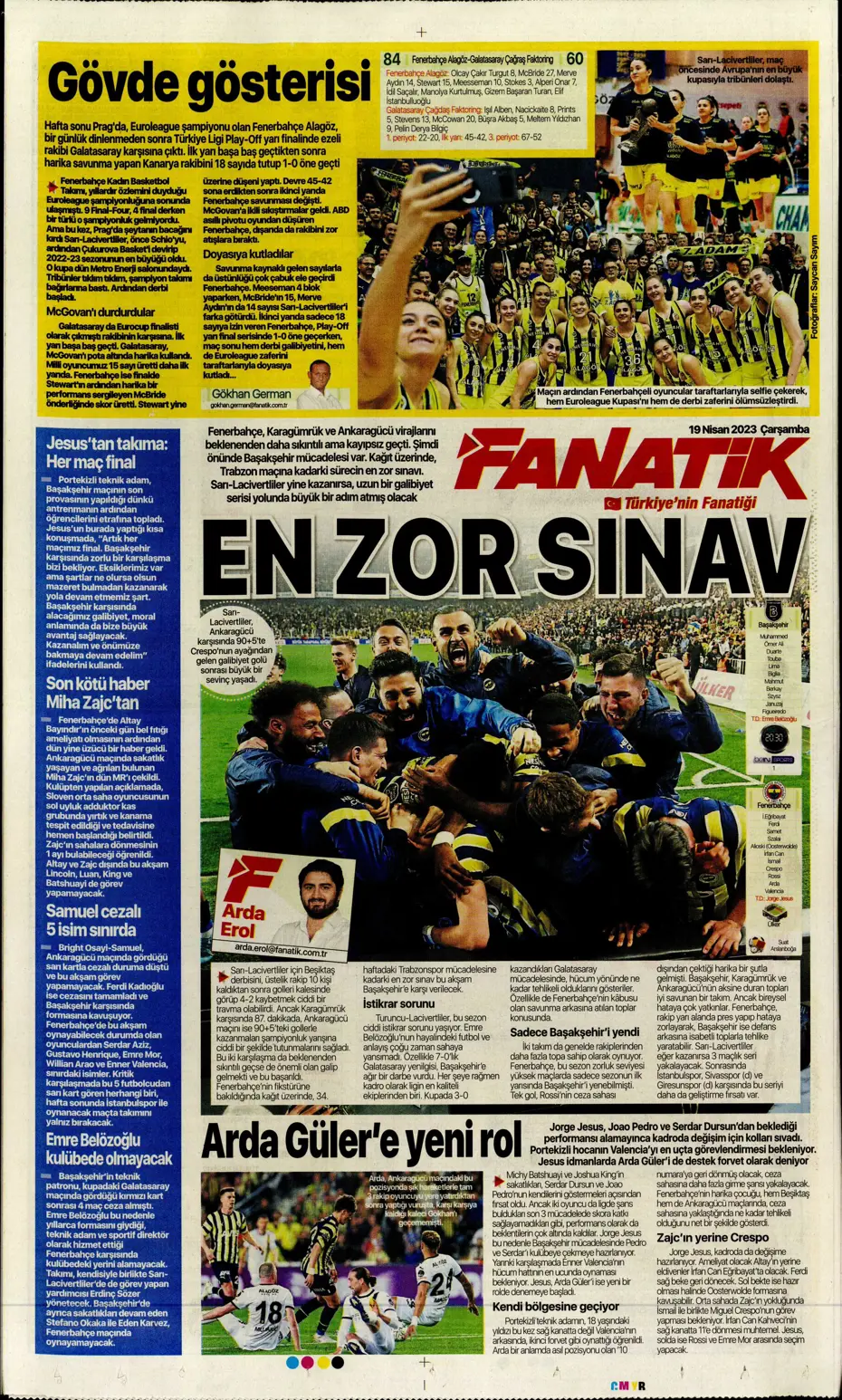 "Galatasaray'ın şov gecesi" | Sporun Manşetleri - 8 "Galatasaray'ın şov gecesi" | Sporun Manşetleri - 8