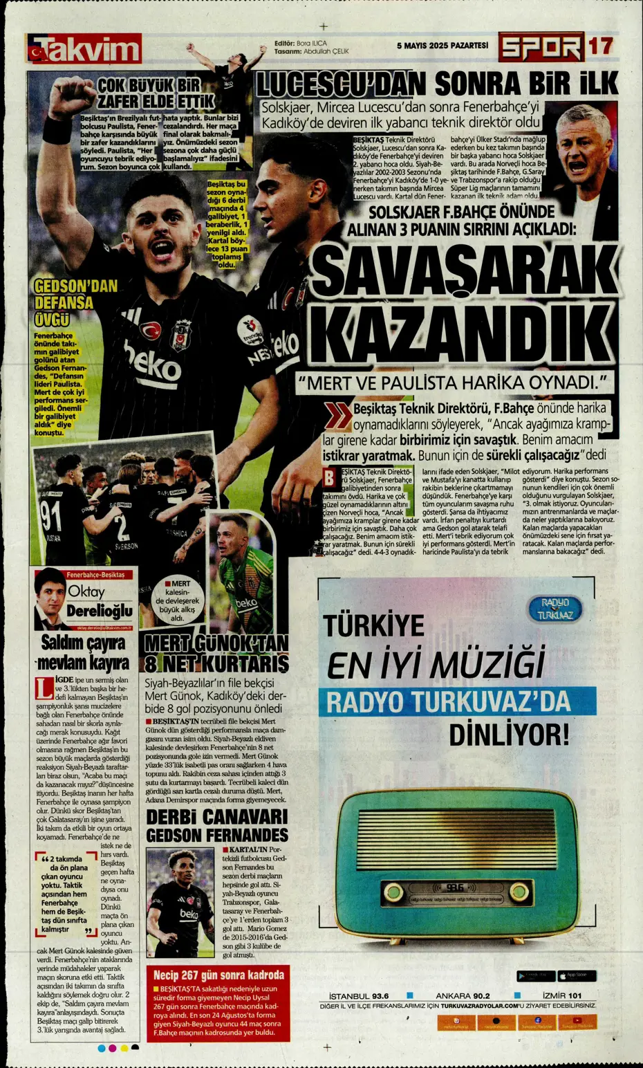 "Hayallere Kartal pençesi" | Sporun manşetleri - 39