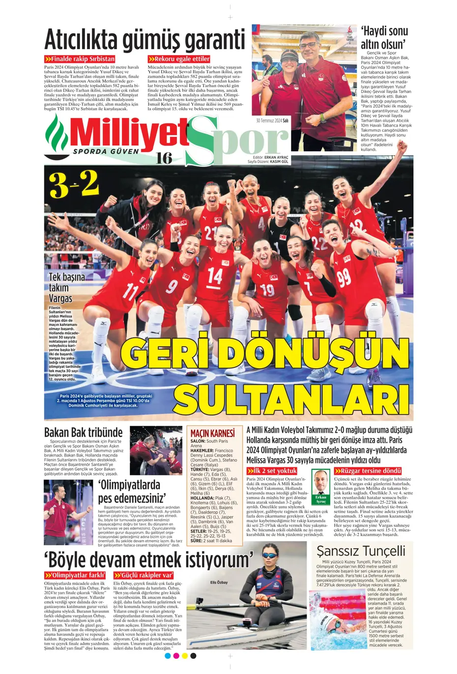 "Mourinho ateşi yaktı" | Sporun manşetleri (30 Temmuz 2024) - 24