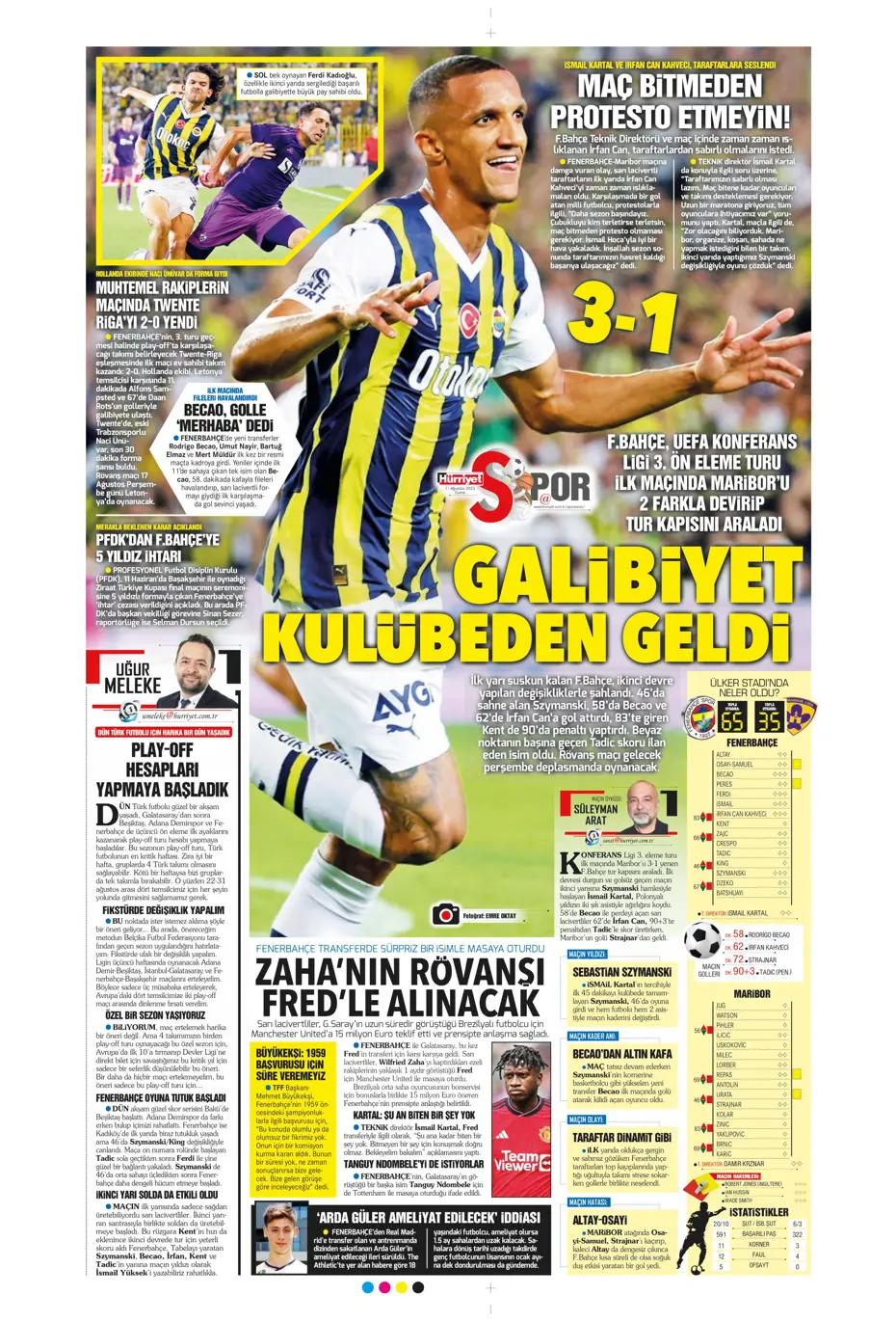 "Cengiz Ünder için yeni görüşme" | Sporun manşetleri (11 Ağustos 2023) - 23 "Cengiz Ünder için yeni görüşme" | Sporun manşetleri (11 Ağustos 2023) - 23