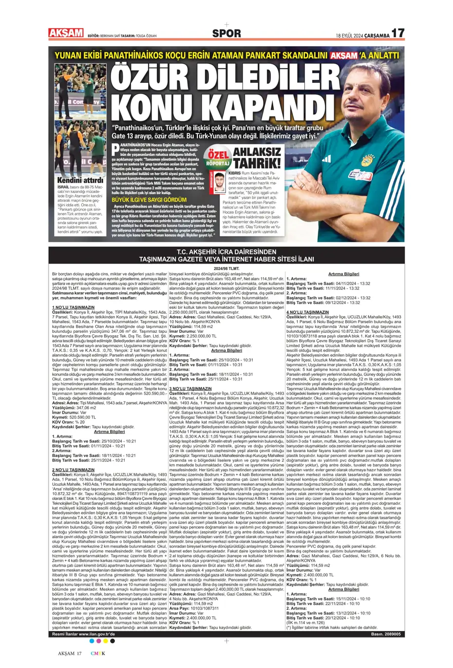 "Jose Mourinho'dan derbi kararı" | Sporun manşetleri - 2 "Jose Mourinho'dan derbi kararı" | Sporun manşetleri - 2