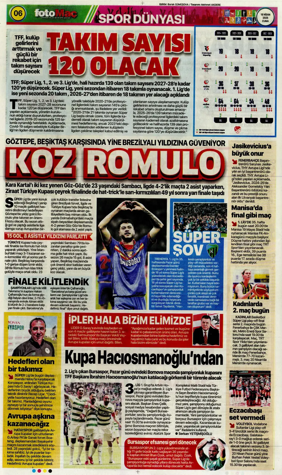 "Fenerbahçe'de sol artık Diouf'un" | Sporun manşetleri - 14