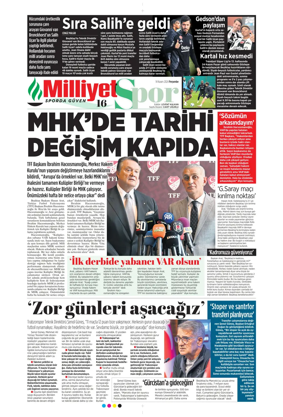 "Talisca'dan yeşil ışık" | Sporun manşetleri (14 Kasım 2024) - 21 "Talisca'dan yeşil ışık" | Sporun manşetleri (14 Kasım 2024) - 21