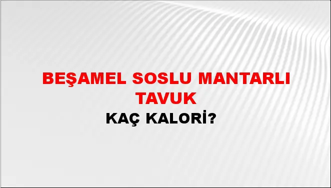 Beşamel Soslu Mantarlı Tavuk Beşamel Soslu Mantarlı Tavuk