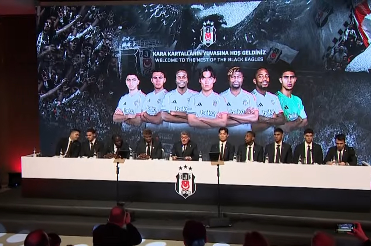 Beşiktaş'ta İmza Töreni Değil, Nüfus Sayımı: Tam Yedi Kişi Birden!