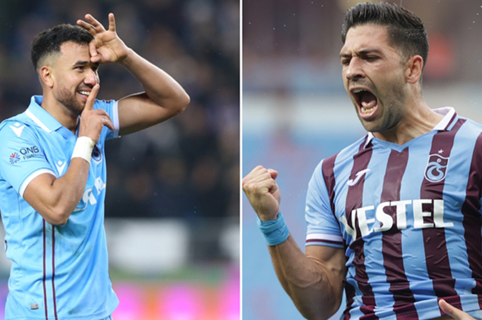 Trabzonspor'da son 2 sezonun golcüleri Trezeguet ve Bakasetas