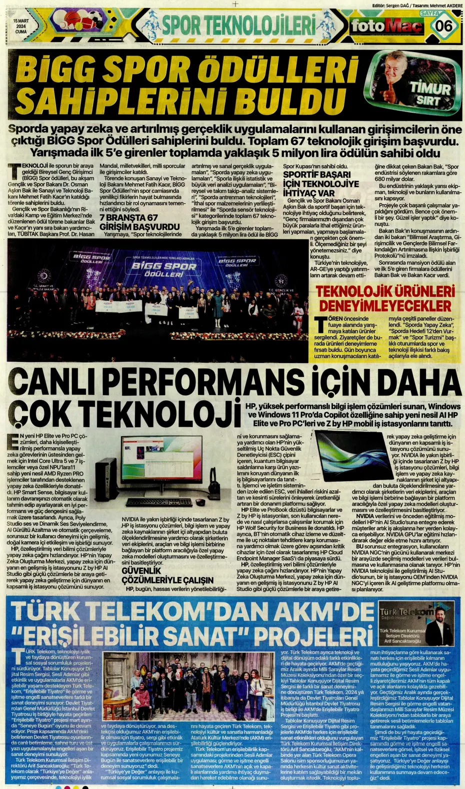"Atina'ya 4 kaldı" | Sporun manşetleri (15 Mart 2024) - 11 "Atina'ya 4 kaldı" | Sporun manşetleri (15 Mart 2024) - 11