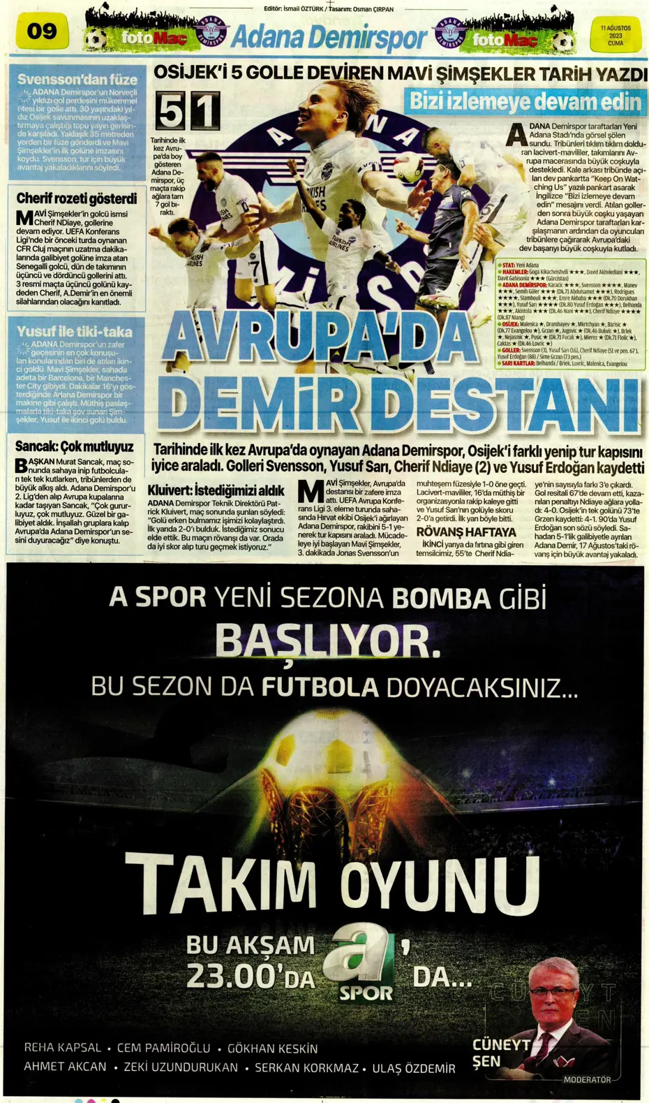 "Cengiz Ünder için yeni görüşme" | Sporun manşetleri (11 Ağustos 2023) - 22 "Cengiz Ünder için yeni görüşme" | Sporun manşetleri (11 Ağustos 2023) - 22