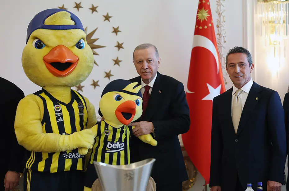 Cumhurbaşkanı Erdoğan, Fenerbahçe Beko'yu kabul etti - 8
