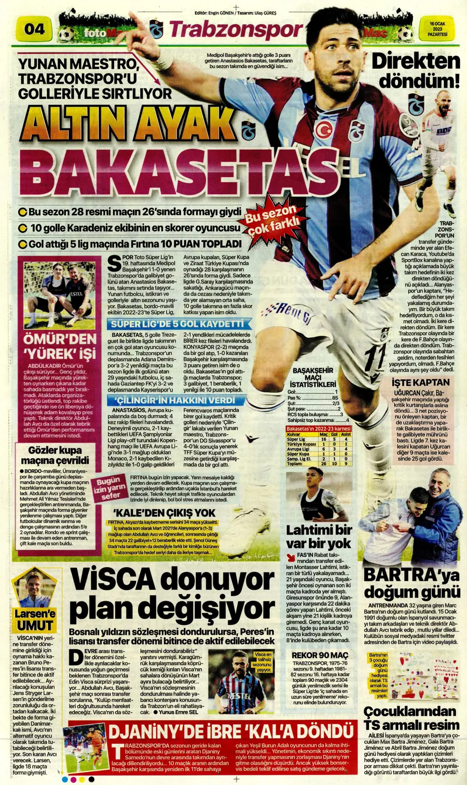 Sporun Manşetleri (16 Ocak 2023) - 15