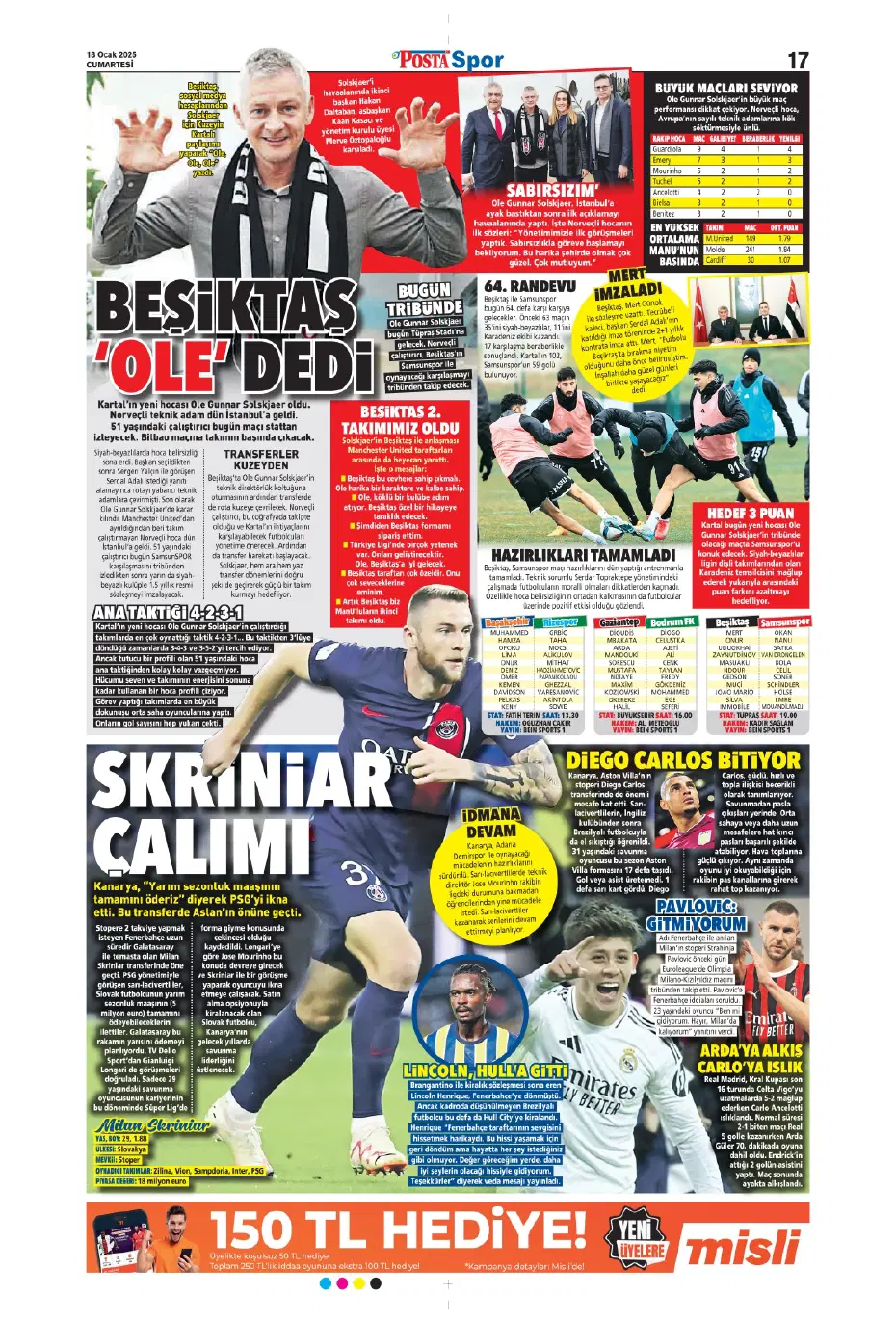"Diego Carlos'u F.Bahçe kaptı!" | Sporun manşetleri (18 Ocak 2025) - 20 "Diego Carlos'u F.Bahçe kaptı!" | Sporun manşetleri (18 Ocak 2025) - 20