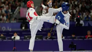 Milli tekvandocu Hatice Kübra İlgün son 16 turunda yenildi Milli tekvandocu Hatice Kübra İlgün son 16 turunda yenildi