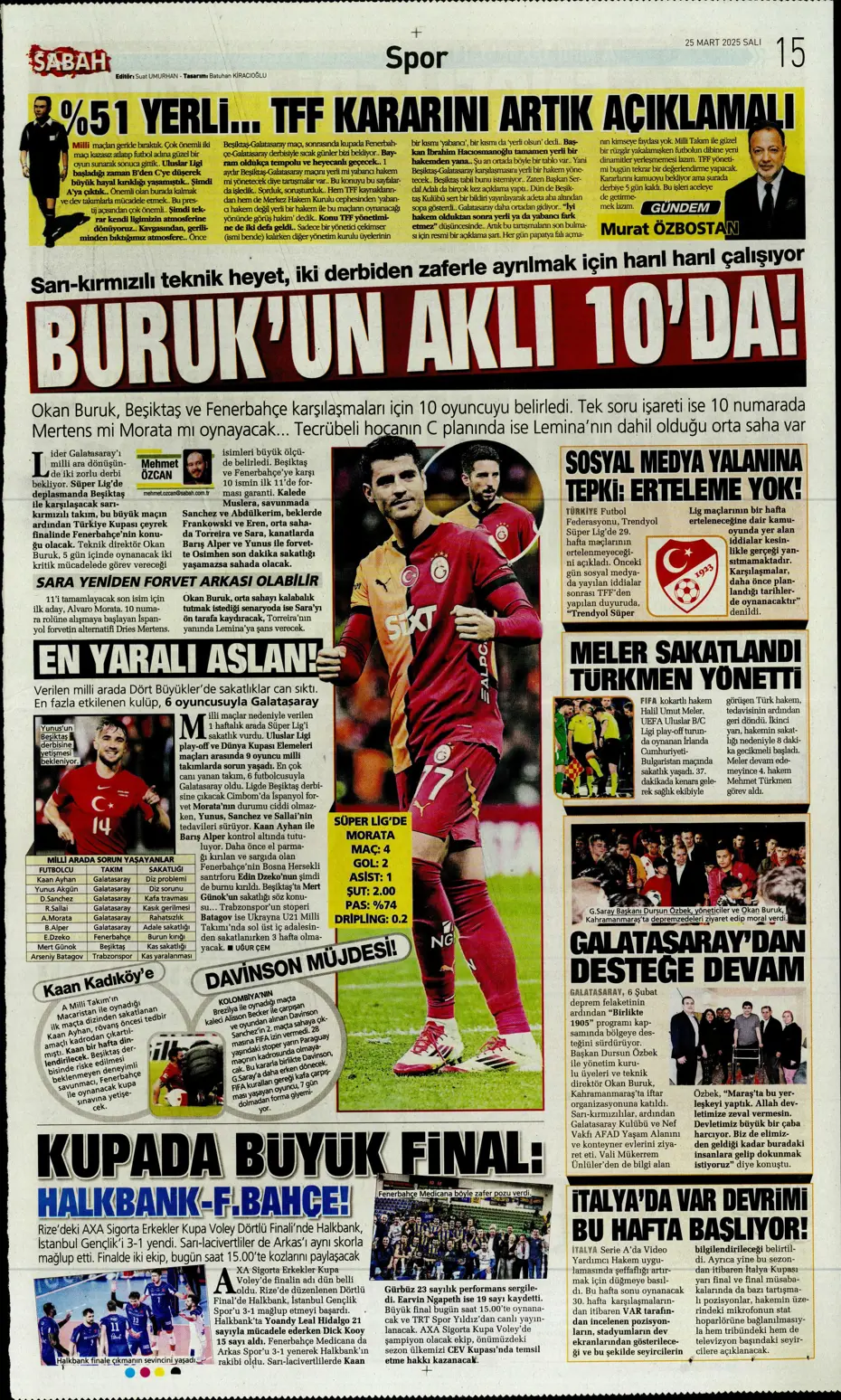 "Galatasaray'dan Osimhen'e çılgın teklif" | Sporun manşetleri - 26 "Galatasaray'dan Osimhen'e çılgın teklif" | Sporun manşetleri - 26