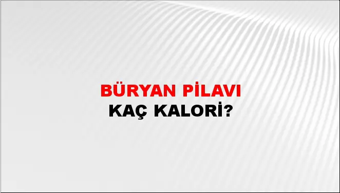 Büryan Pilavı Büryan Pilavı