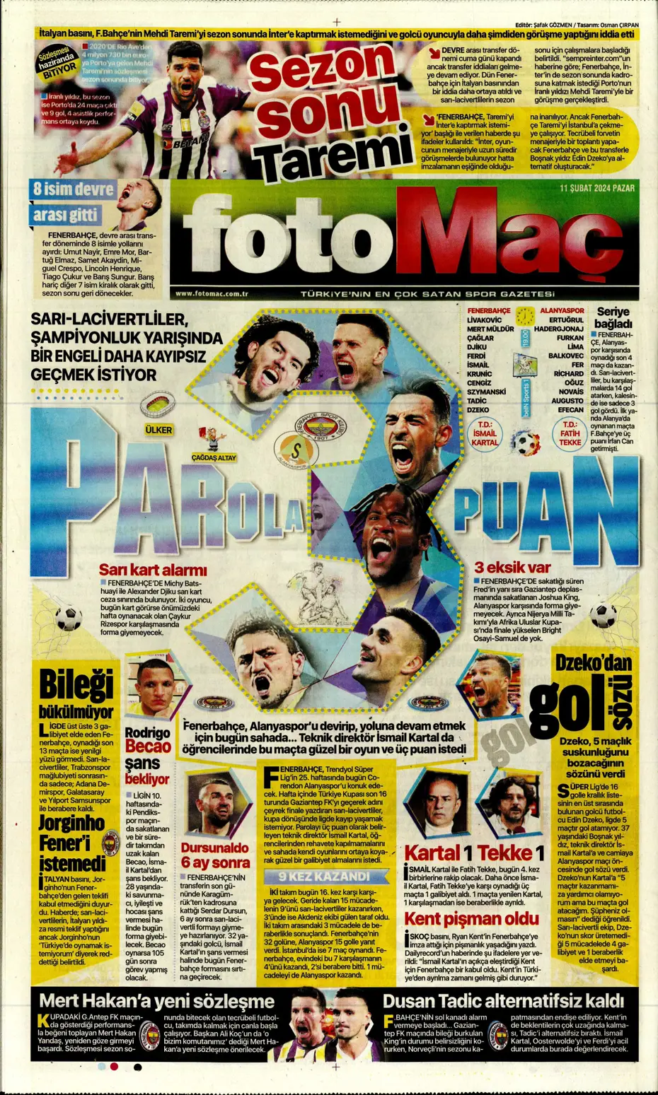 "30 saniyesi 7 milyon dolar" | Sporun manşetleri (11 Şubat 2024) - 11