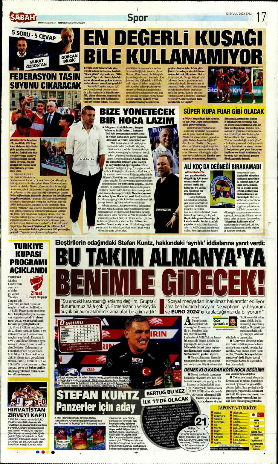 "Kartal'da Lingard sürprizi" | Sporun manşetleri (12 Eylül 2023) - 25