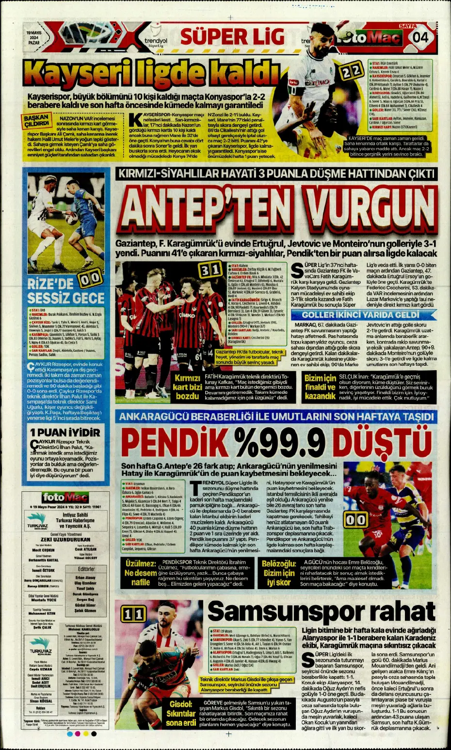 "Nefes kesecek sezon finali" | Sporun Manşetleri - 11