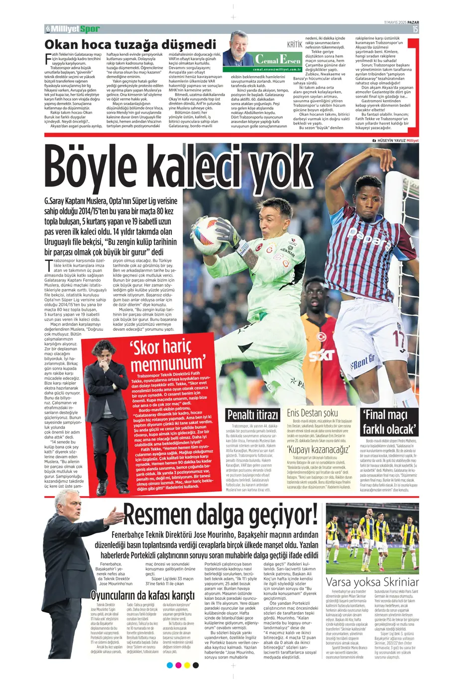 "Cimbom şampiyo..." | Sporun manşetleri - 19