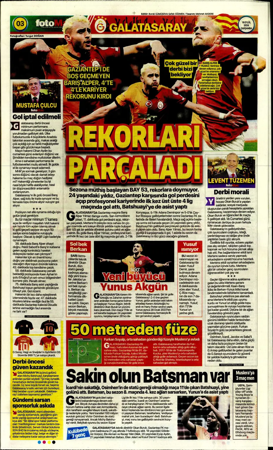 "Jose Mourinho'dan derbi kararı" | Sporun manşetleri - 14 "Jose Mourinho'dan derbi kararı" | Sporun manşetleri - 14