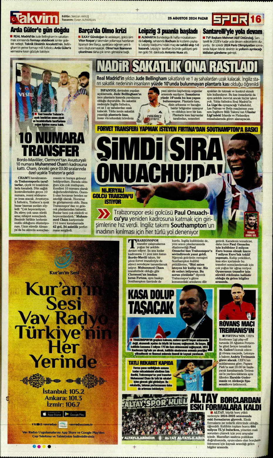 "Fenerbahçe'den yıldız bombardımanı" | Sporun manşetleri - 33 "Fenerbahçe'den yıldız bombardımanı" | Sporun manşetleri - 33