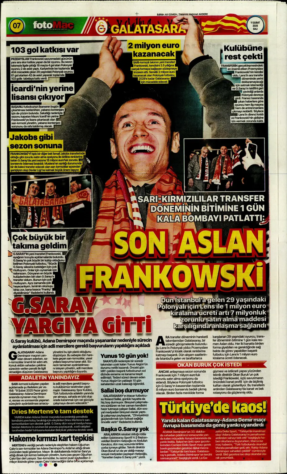 "Sezon sonu Fati" | Sporun manşetleri - 16