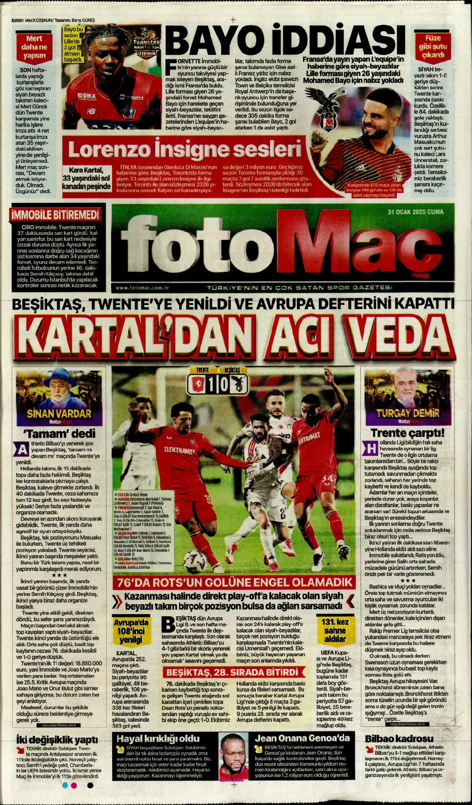 "Galatasaray ve Fenerbahçe play, Beşiktaş off" | Sporun manşetleri - 13