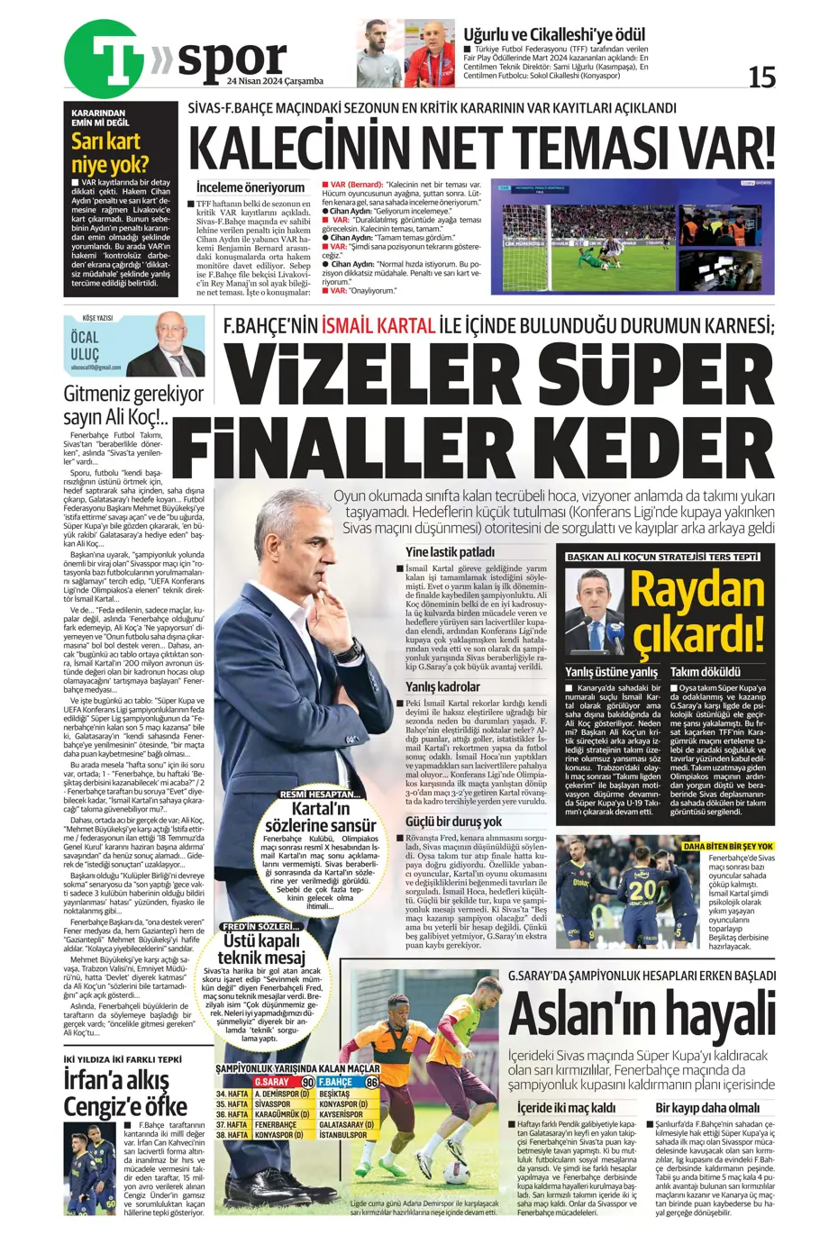 "Yeni Sacha Boey İtalya'dan" | Sporun manşetleri - 33