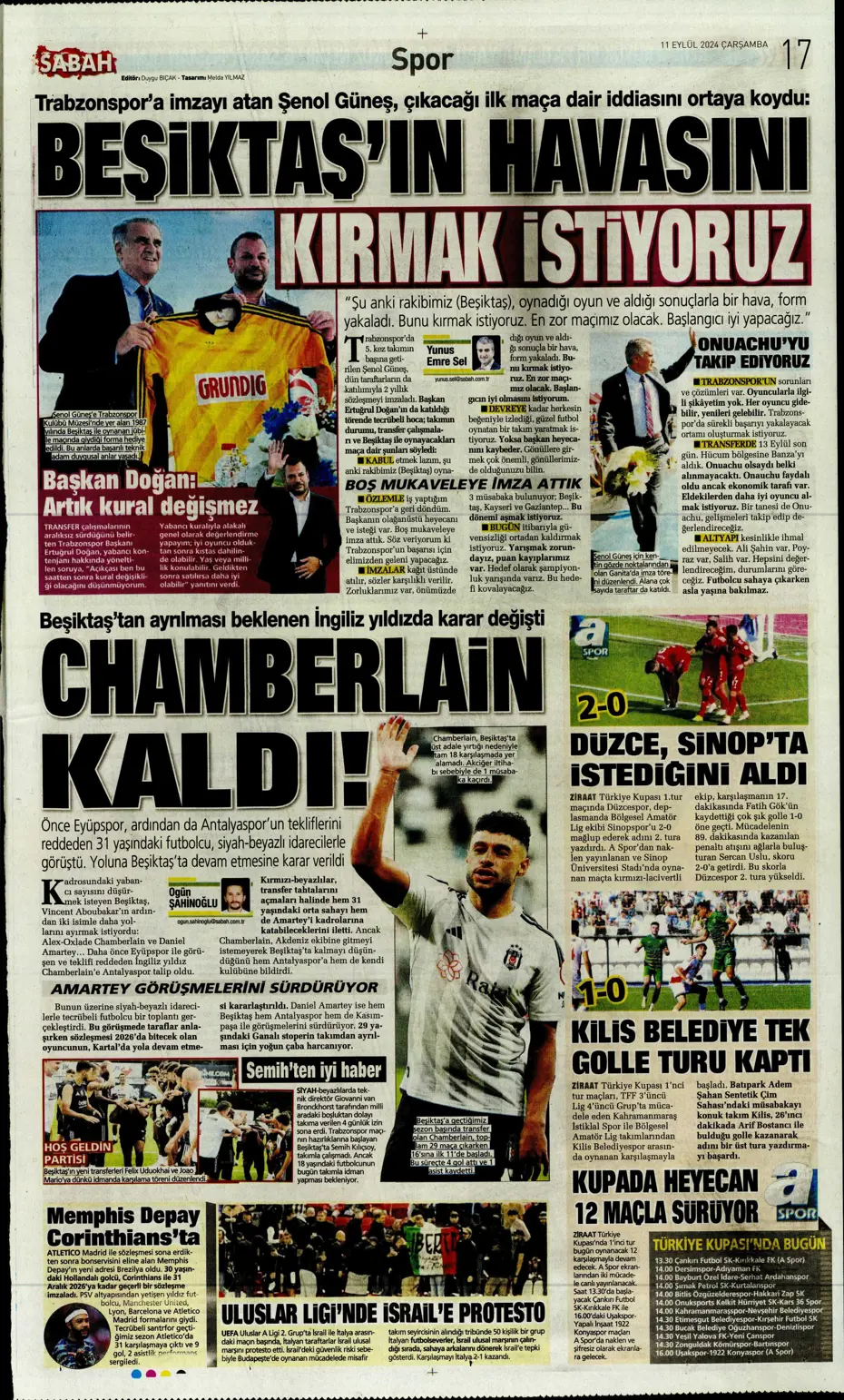 "Icardi müjdesi" | Sporun manşetleri (11 Eylül 2024) - 25 "Icardi müjdesi" | Sporun manşetleri (11 Eylül 2024) - 25