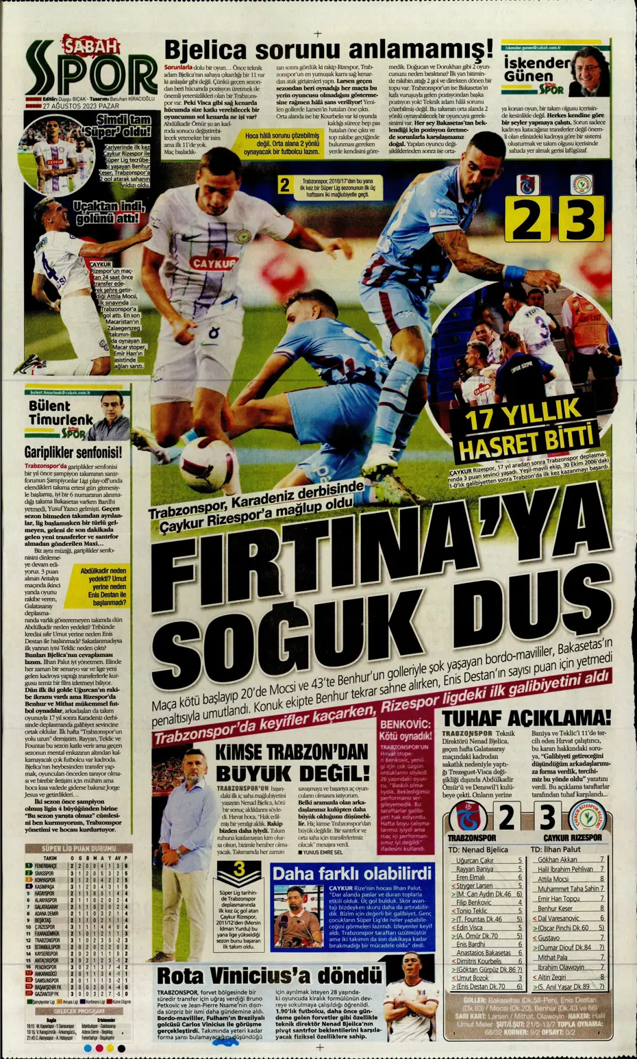 "Mertens sürprizi" | Sporun manşetleri (27 Ağustos 2023) - 30