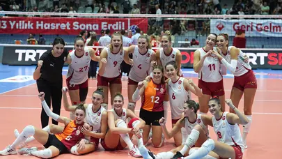 Galatasaray Daikin deplasmanda set vermeden kazandı