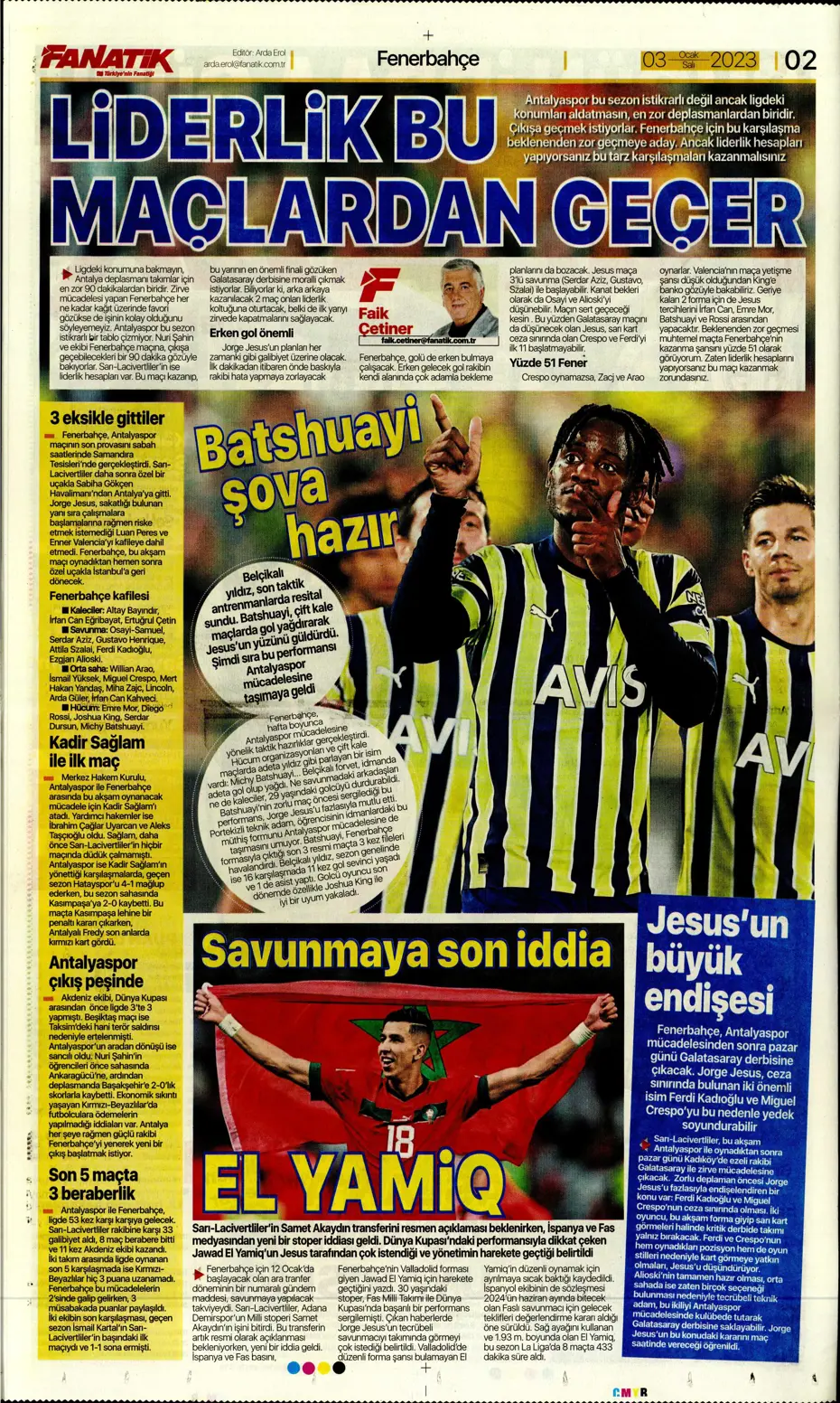 Sporun manşetleri (3 Ocak 2023) - 3