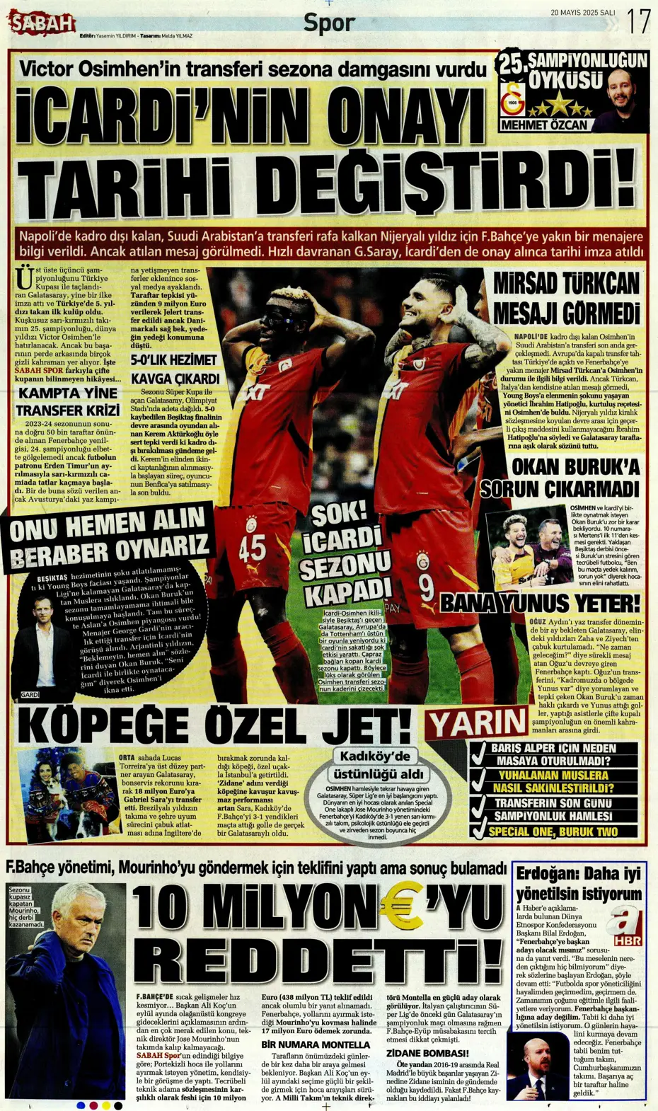 "Osimhen yılın müjdesini verdi: Kalmaya yakınım" | Sporun manşetleri - 27