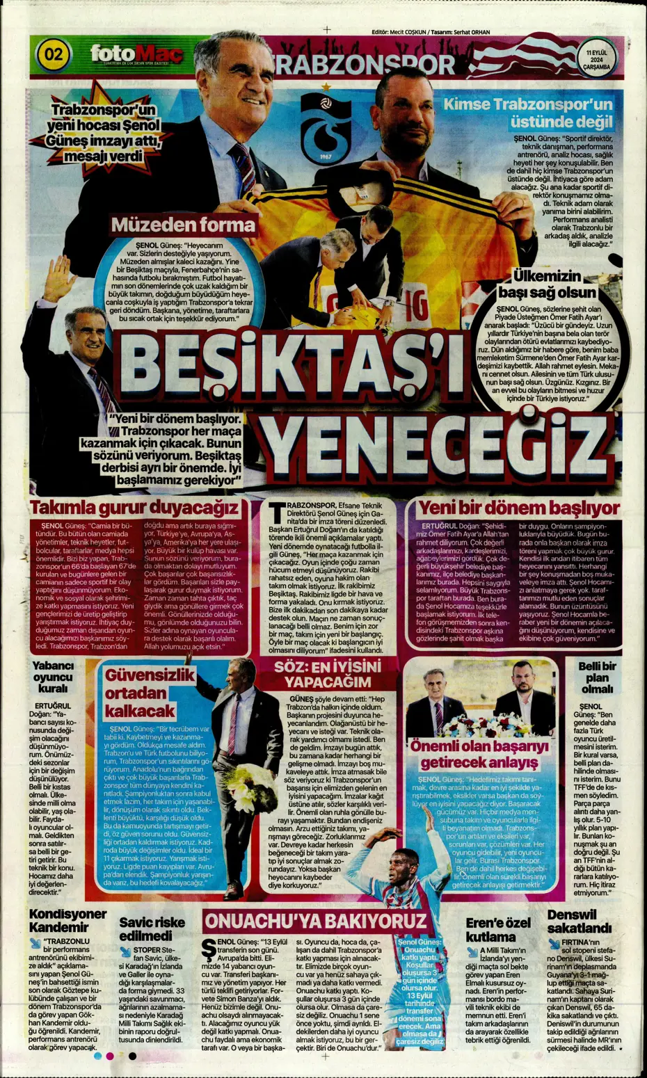 "Icardi müjdesi" | Sporun manşetleri (11 Eylül 2024) - 11 "Icardi müjdesi" | Sporun manşetleri (11 Eylül 2024) - 11