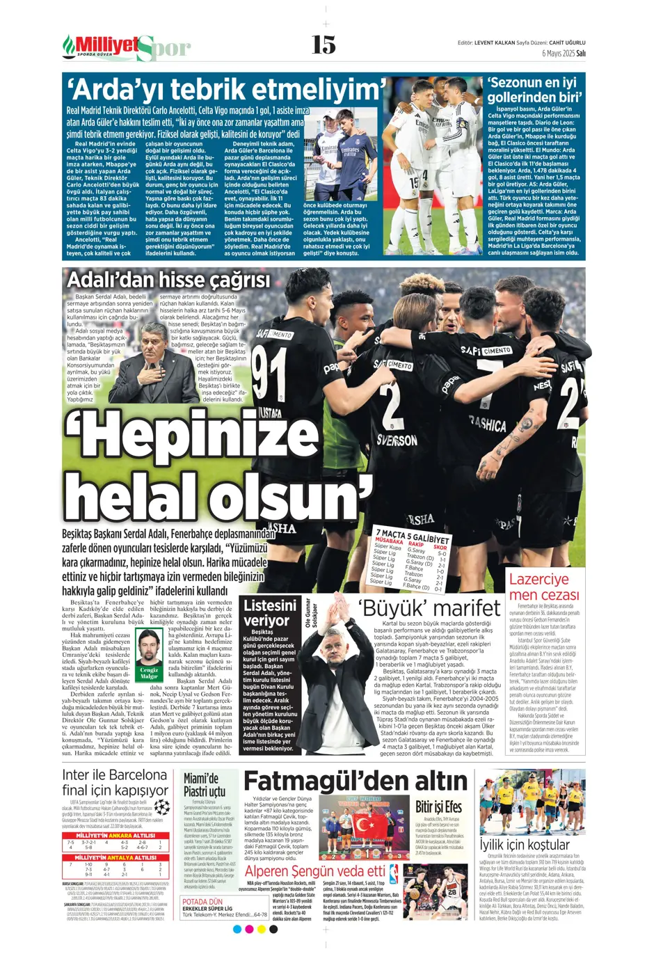 "Galatasaray'da tarihi hazırlık: Yer yerinden oynayacak" | Sporun manşetleri - 14