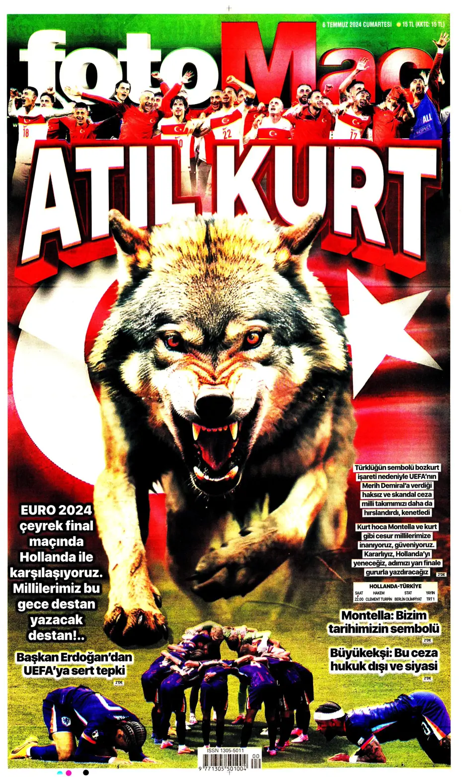 "Avrupalı selam dur! Türkler geliyor" | Sporun manşetleri (6 Temmuz 2024) - 10