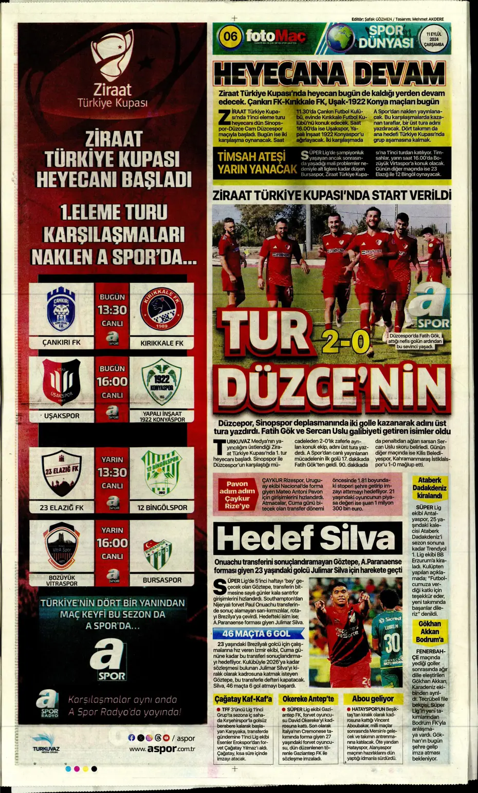 "Icardi müjdesi" | Sporun manşetleri (11 Eylül 2024) - 15 "Icardi müjdesi" | Sporun manşetleri (11 Eylül 2024) - 15