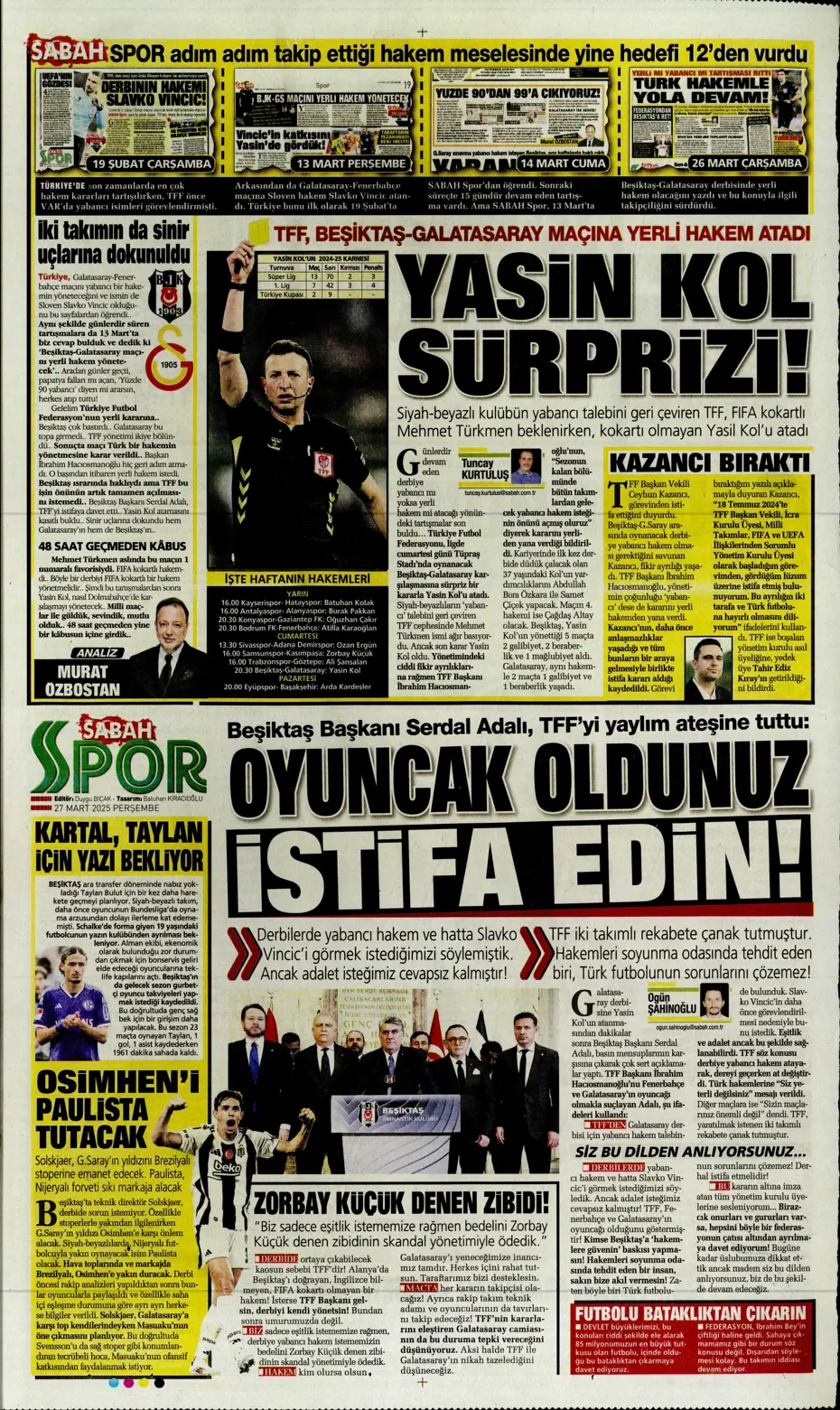 "Fenerbahçe'ye Felix teklifi" | Sporun manşetleri - 25 "Fenerbahçe'ye Felix teklifi" | Sporun manşetleri - 25