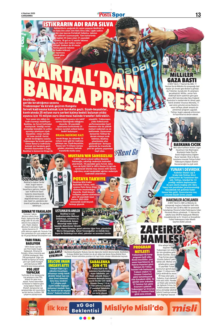 "Fener'den Vlahovic için çılgın teklif" | Sporun manşetleri - 27