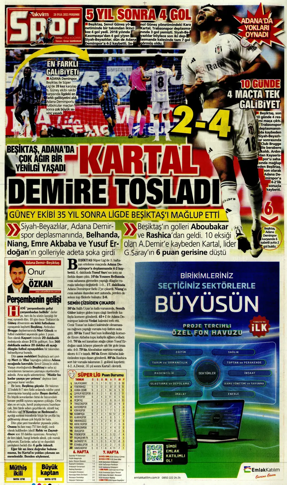 "Tarihi eser" | Sporun manşetleri (28 Eylül 2023) - 38