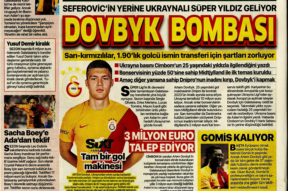 Sporun Manşetleri (16 Ocak 2023)