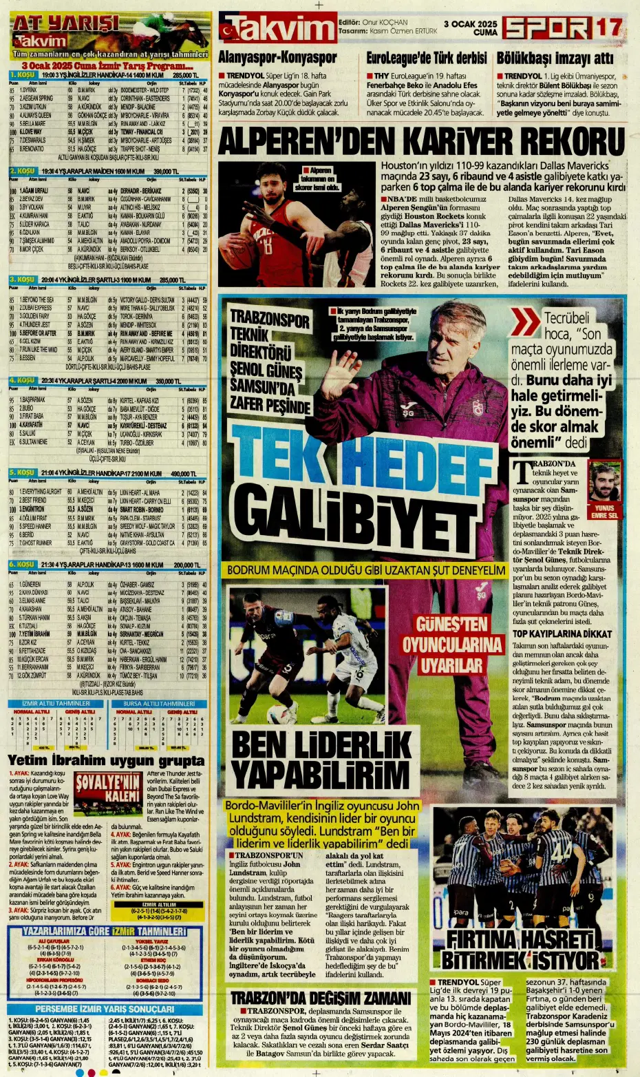 "Fatih Terim, Galatasaray'ın yıldızını istiyor" | Sporun manşetleri - 19
