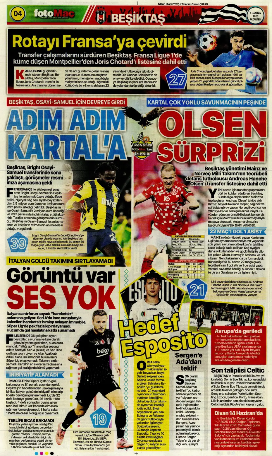 "Hakim Ziyech geri dönüyor" | Sporun manşetleri - 14