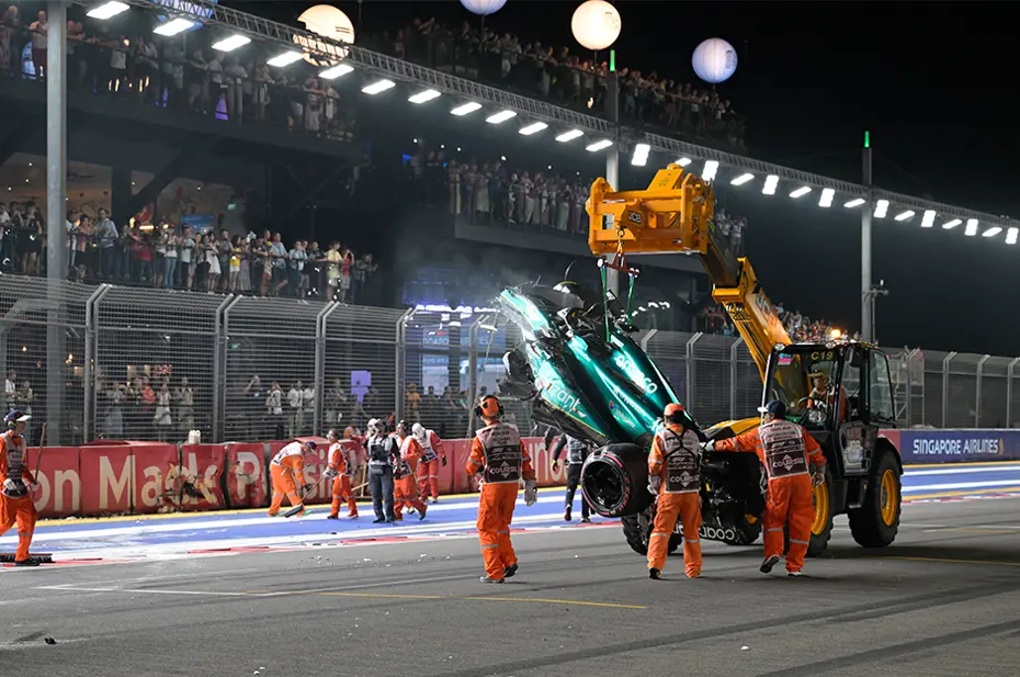 Formula 1'de korkutan kaza - 6