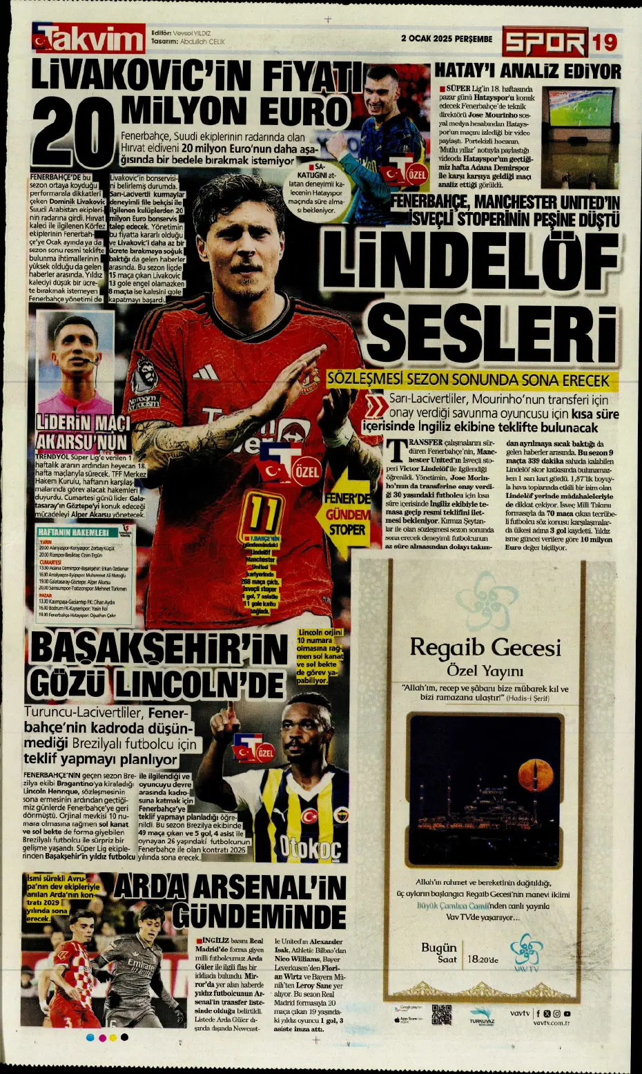 "Yeni transfer bombası Leroy Sane" | Sporun manşetleri - 21