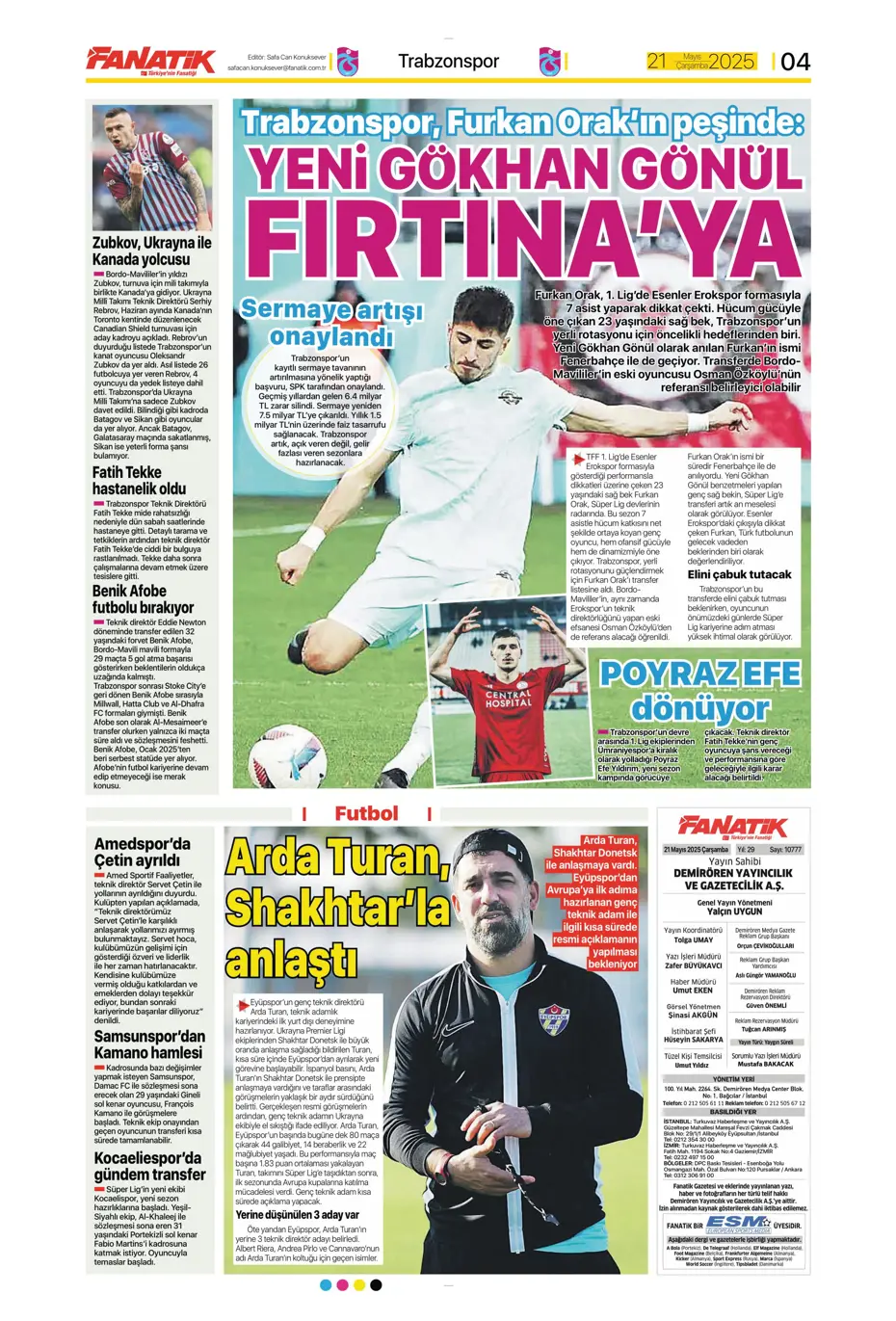 "İşte Sane teklifi" | Sporun manşetleri - 4